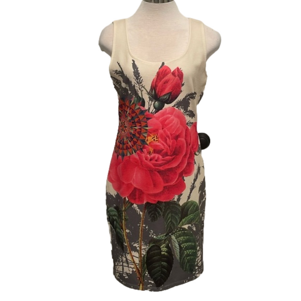 Desigual floral tank dress sz L